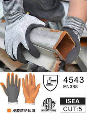 N10660A 丁腈涂層抗割手套 N10660A 丁腈涂層抗割手套