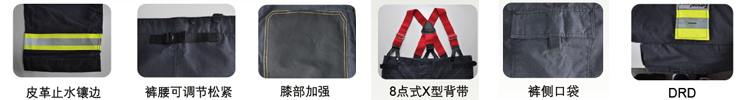 消防戰斗服細節圖 消防戰斗服細節圖
